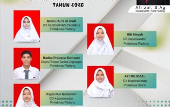 Tujuh Siswa MAN 1 Padang  Lulus SNBP Poltekes Kemenkes