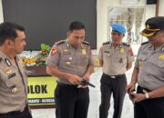 Waka Polres Solok Cek Senjata Api Organik Personel